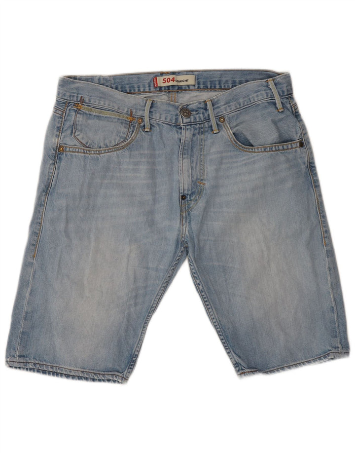 Levi's Short en Jean 504 W32 Homme Bleu Moyen Coton