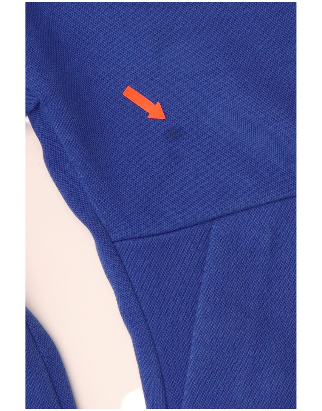 ADIDAS Pull à capuche zippé graphique pour femme UK 12/14 Bleu moyen Coton