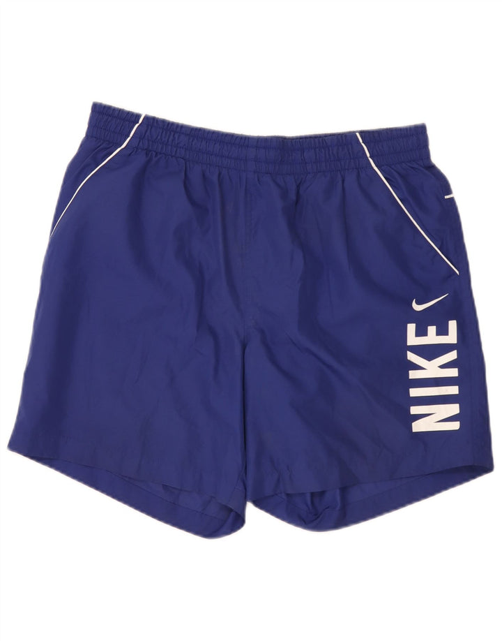 Nike Short de sport graphique pour hommes, grand bleu, polyester