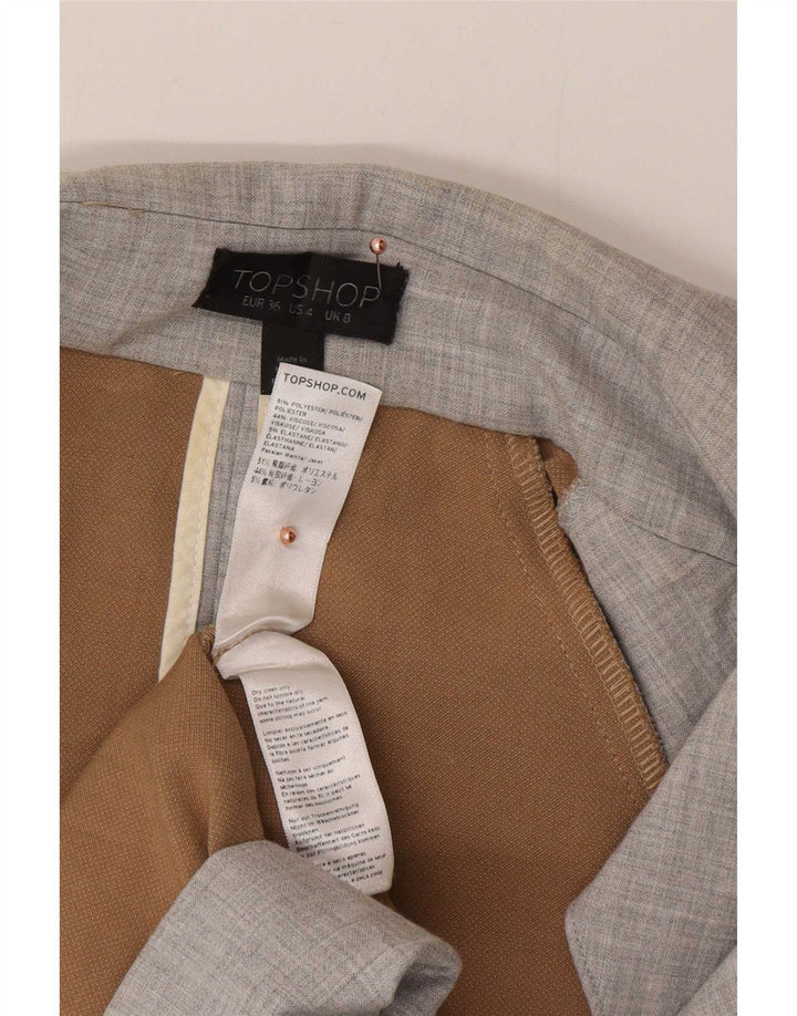 Topshop Trench Coat Femme UK 8 Petit Gris Polyester