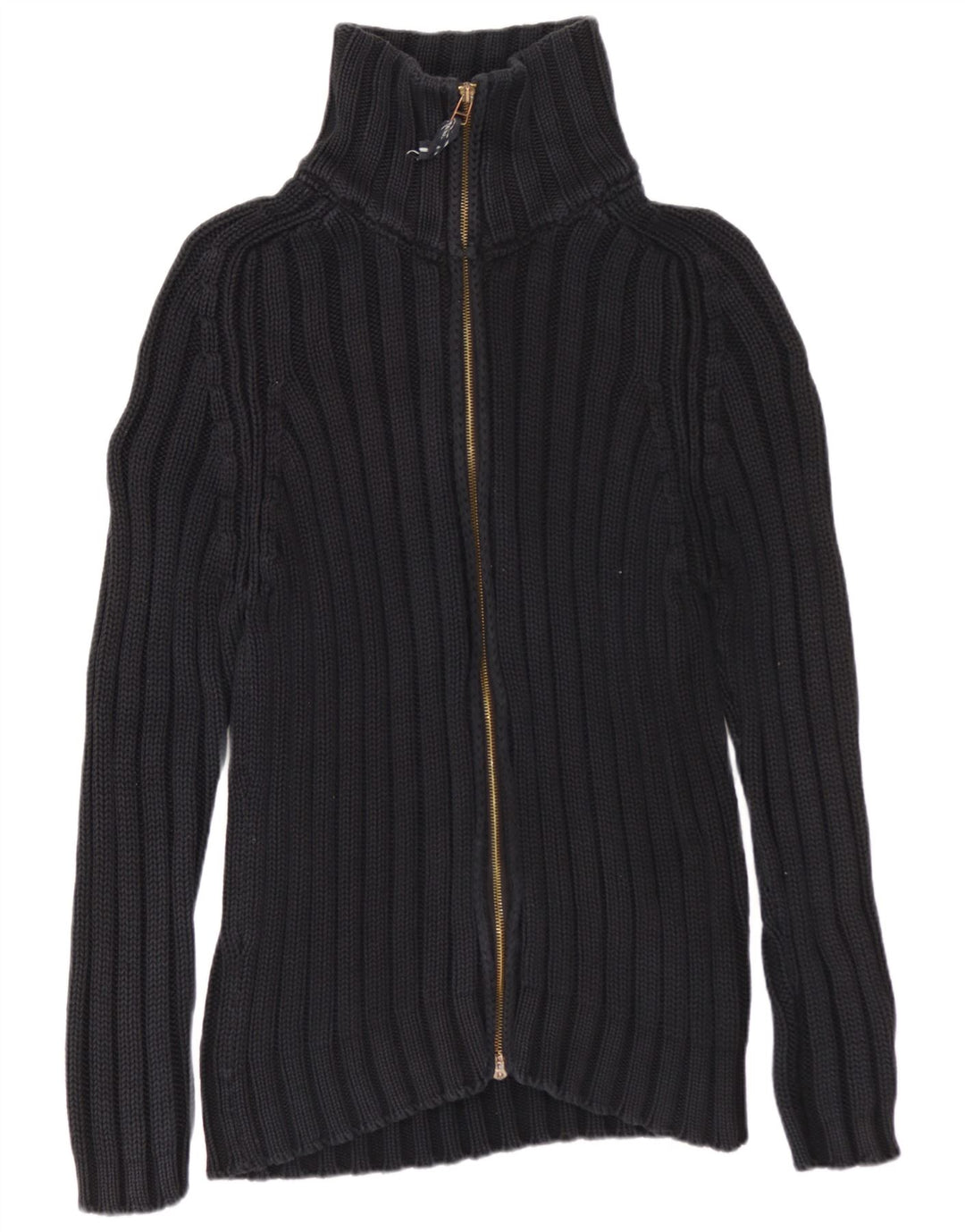 ZARA Homme Cardigan Pull Large Noir Coton