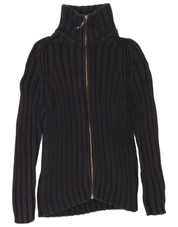 ZARA Homme Cardigan Pull Large Noir Coton
