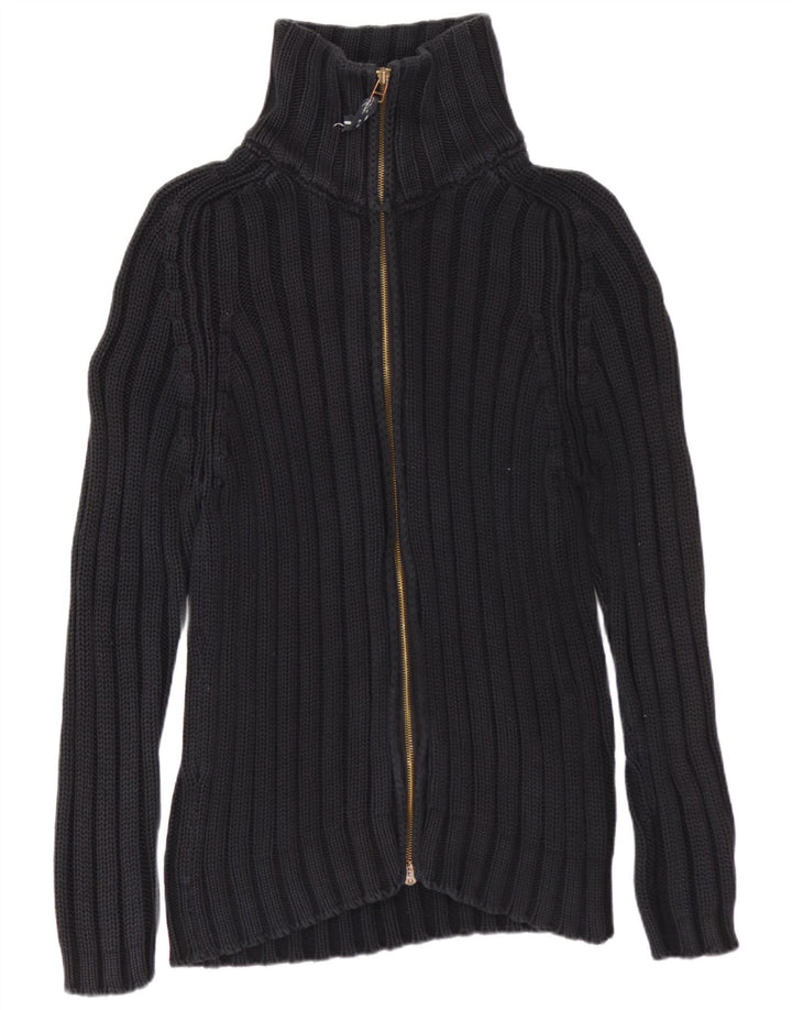 ZARA Homme Cardigan Pull Large Noir Coton