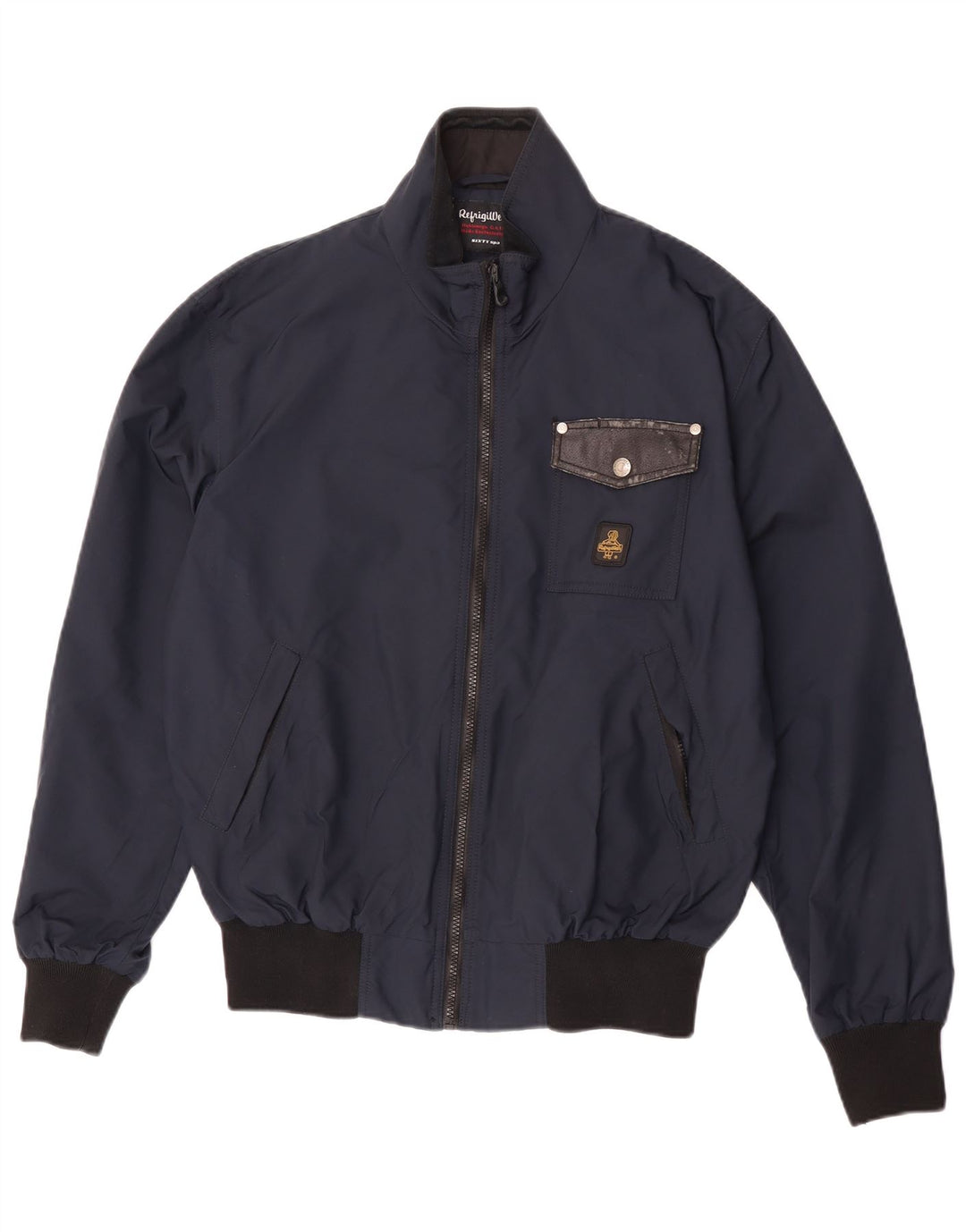 Refrigiwear Veste de Pluie Homme IT 48 Medium Bleu Marine Colorblock Nylon