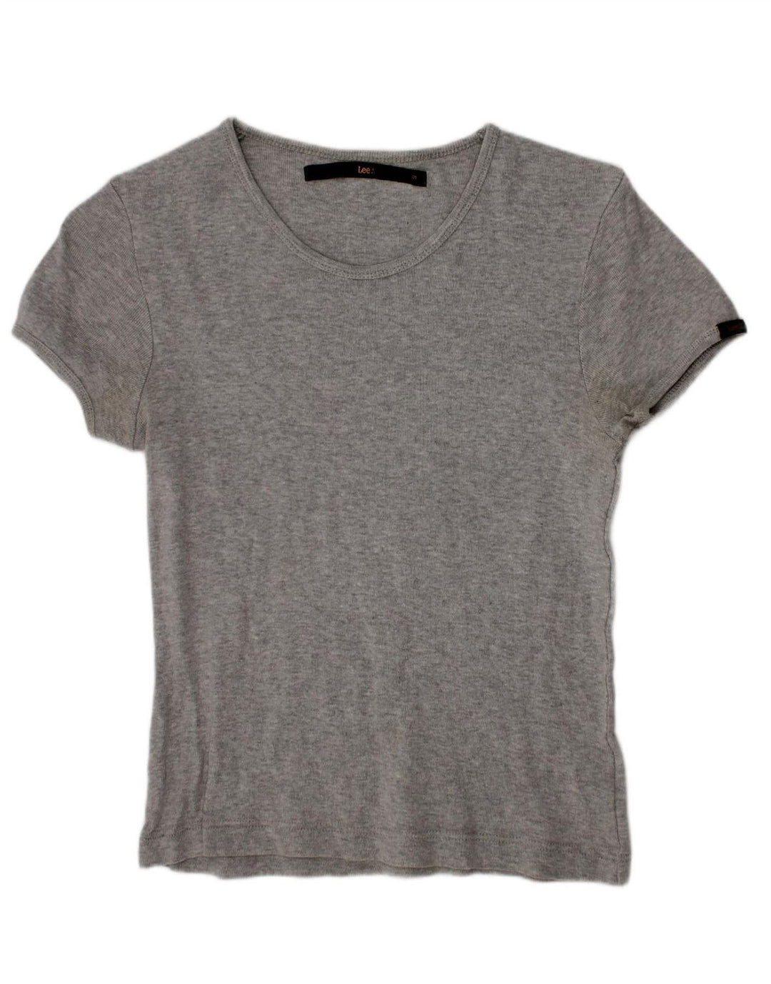 LEE Womens T-Shirt Top UK 8 Small Grey