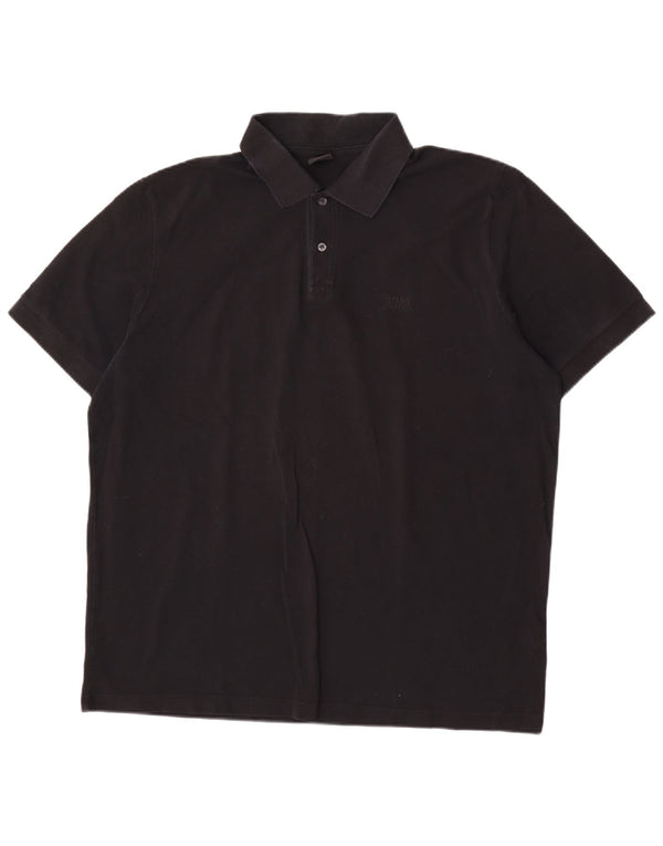 Hugo Boss Polo Homme 2XL Coton Noir