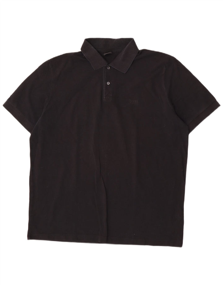 Hugo Boss Polo Homme 2XL Coton Noir