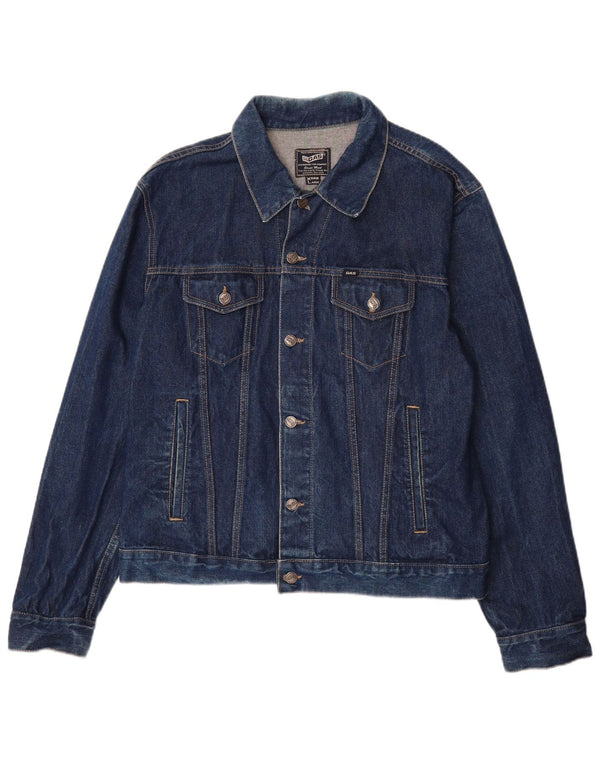 Gas Veste en Jean Homme UK 42 XL Bleu Marine Coton