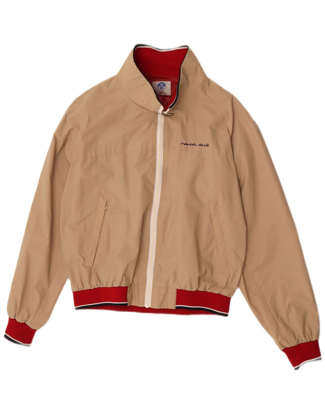 North Sails Veste Bomber Homme UK 38 Beige Moyen Colorblock Polyamide