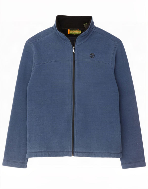 Timberland Veste polaire pour homme UK 40 Large Bleu Polyester