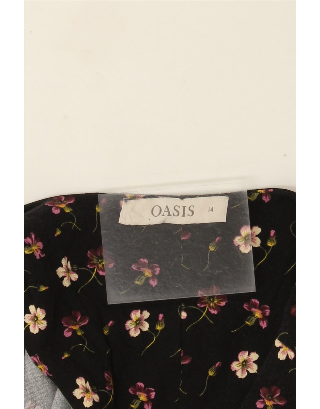 Oasis Combinaison à manches courtes pour femme UK 44 Medium Noir Floral