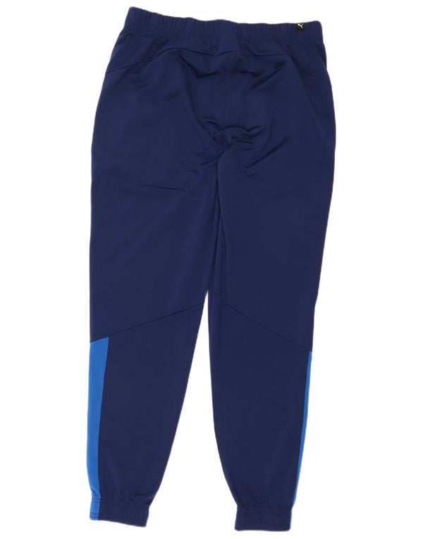 Puma Pantalon de survêtement pour homme XL Bleu Colorblock Polyester