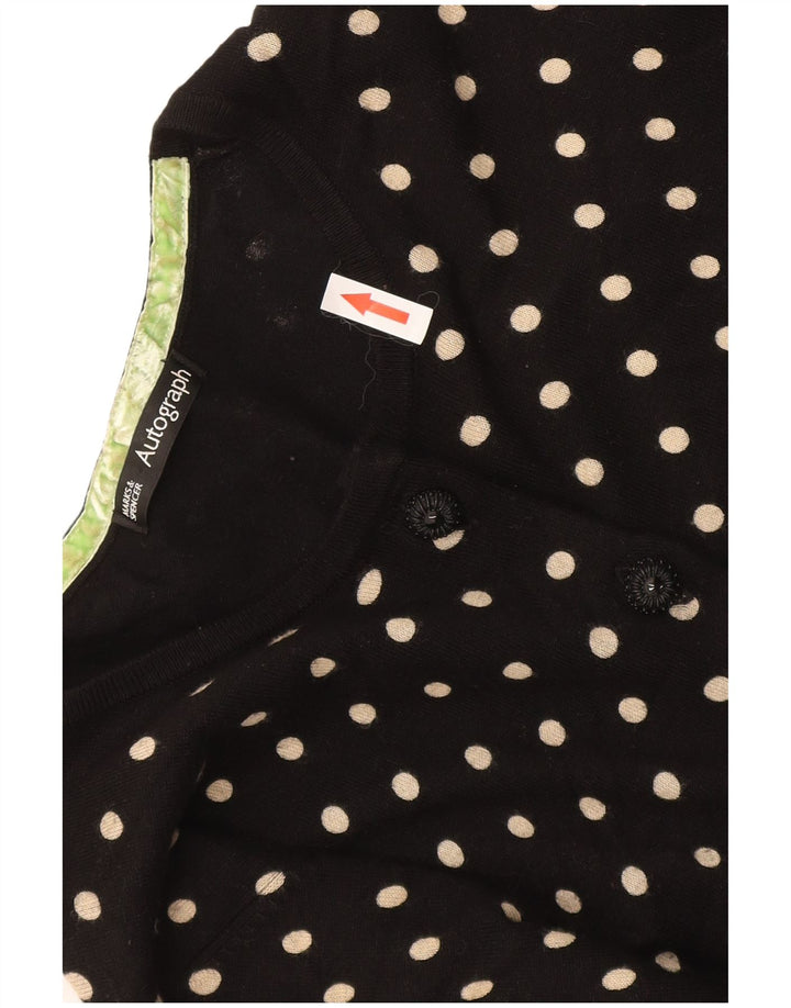 Marks & Spencer Pull cardigan autographe pour femme UK 14 Noir moyen
