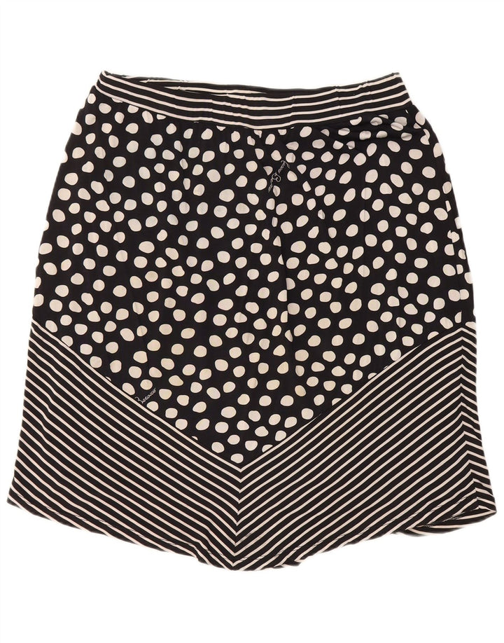 ROCCOBAROCCO Jupe midi femme UK 16 Large Viscose à pois noirs