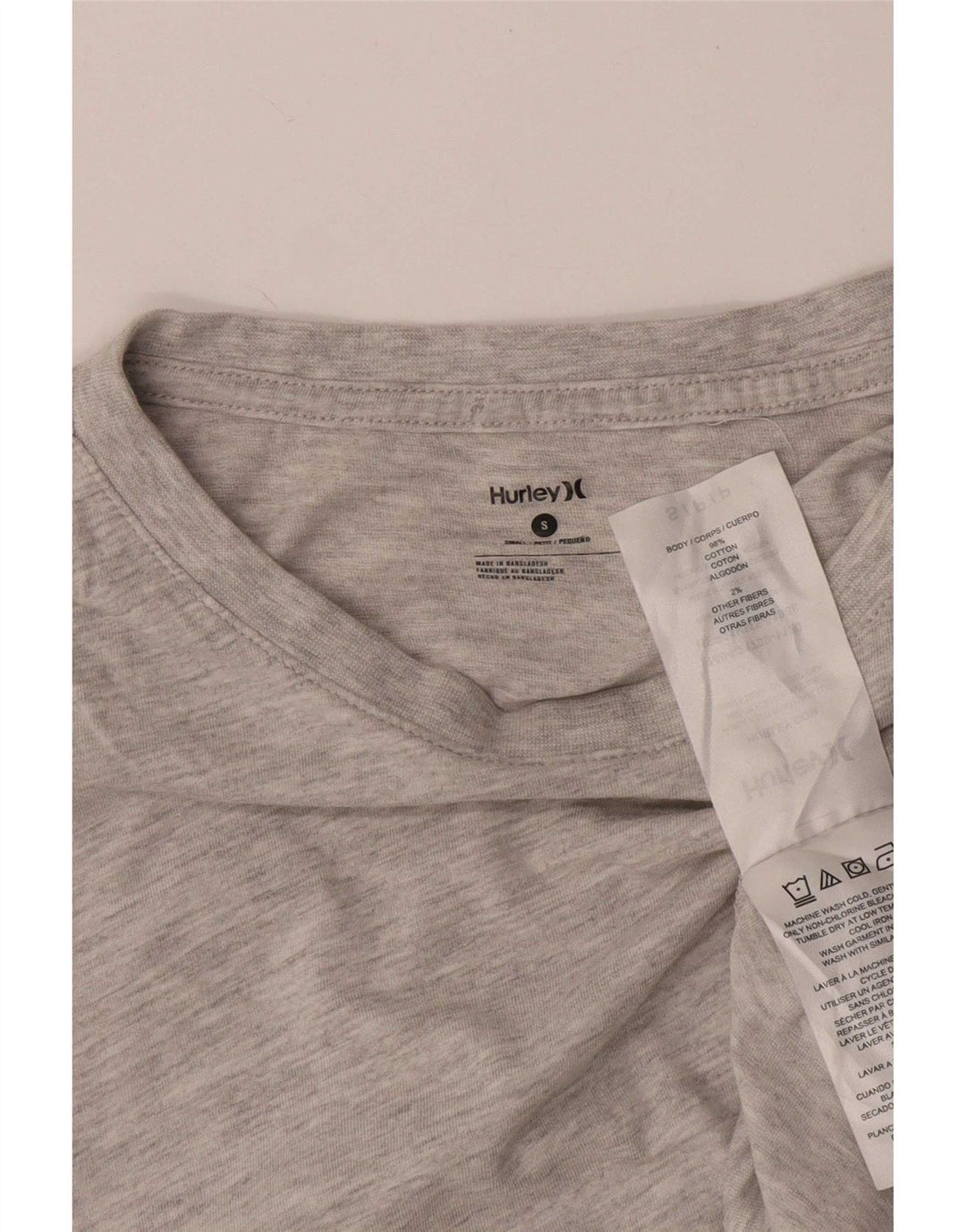 Hurley Haut graphique à manches longues pour homme en coton gris petit