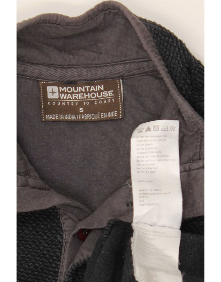 Mountain Warehouse Sweat-shirt à col boutonné pour homme Bleu marine Taille S