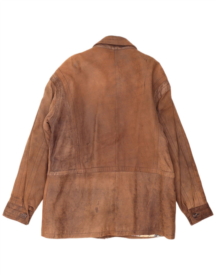 PIERCE ARROW Manteau en cuir pour homme EU 54 2XL Marron