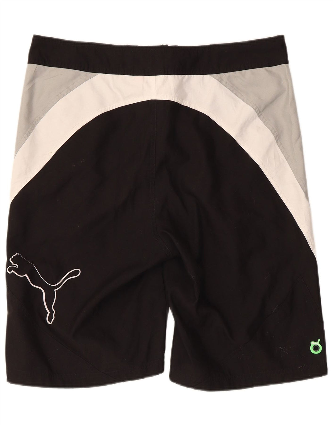 Puma Short de Bain Graphic Homme Noir Moyen Polyester Colorblock