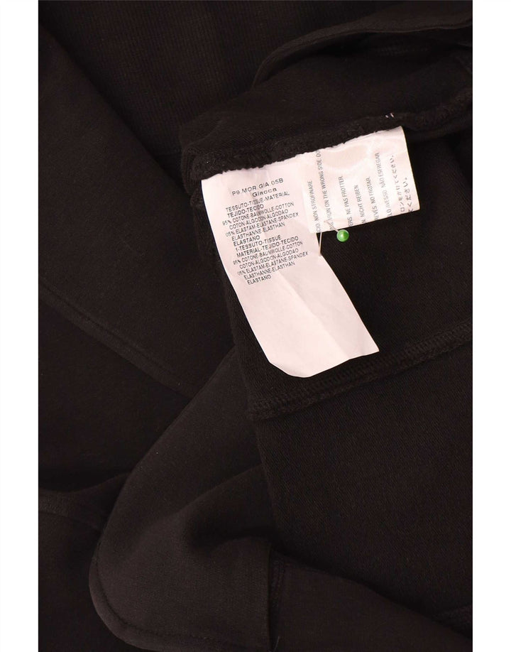 vintage Femme 2 Bouton Blazer Veste UK 12 Moyen Noir Coton