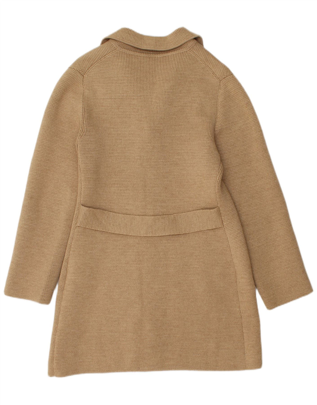 manteau tricoté femme vintage UK 12 Beige moyen