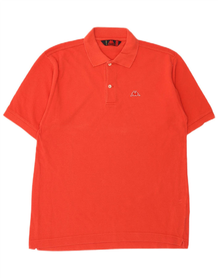 Kappa Polo Homme Orange Moyen Coton