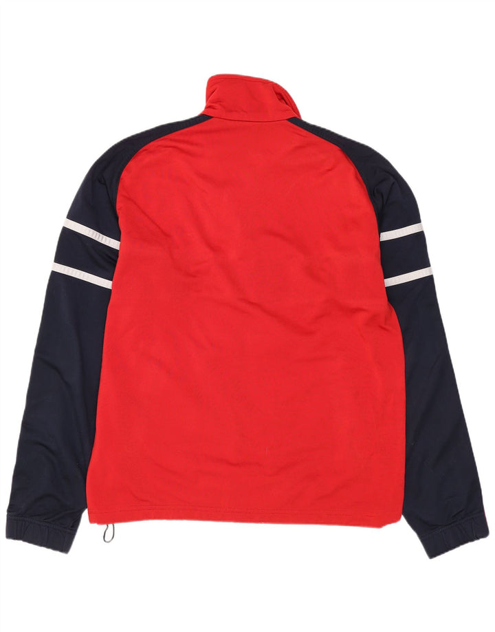 DIADORA Veste de Survêtement Homme UK 36 Petit Rouge Colorblock Polyester