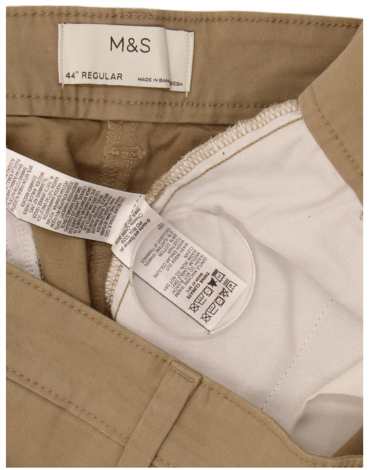 Marks & Spencer Short Chino Homme W44 2XL Coton Beige