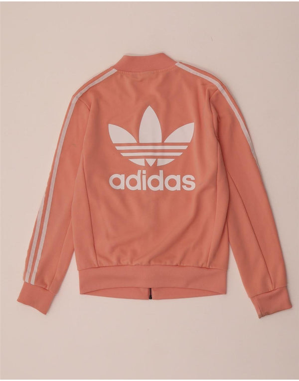 Adidas Veste de survêtement graphique pour femme UK 8 Petit Rose Polyester