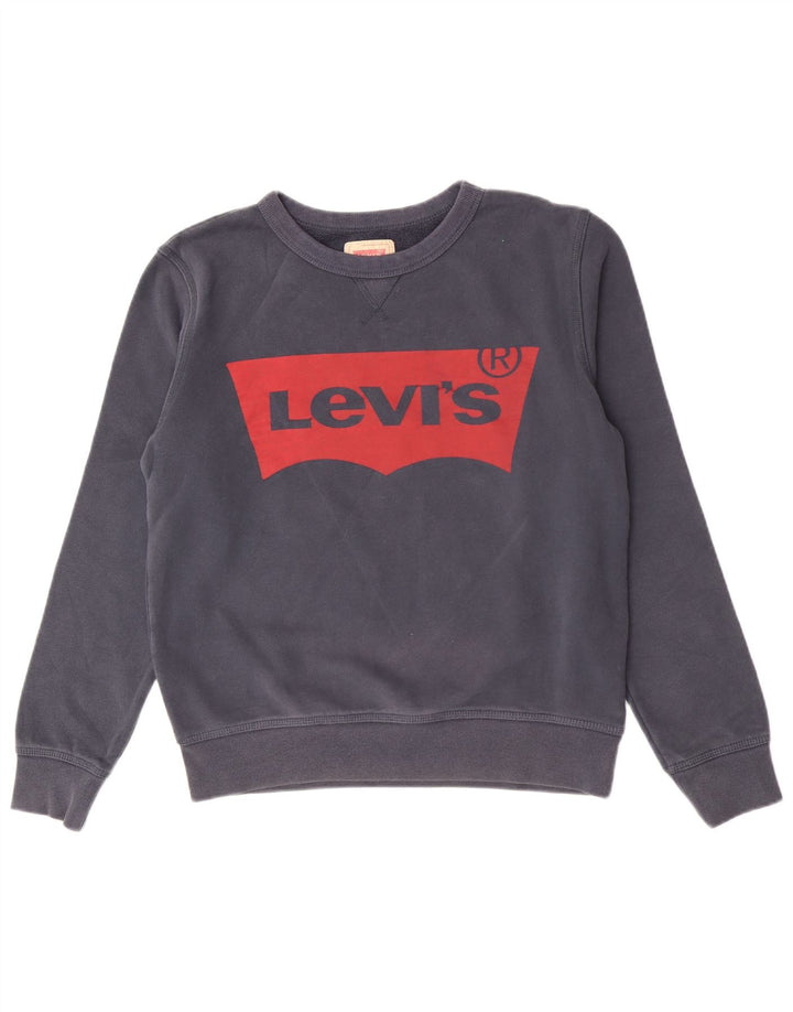 Levi's Sweat-shirt graphique Regular Fit pour garçon 13-14 ans Bleu marine