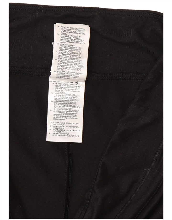 Adidas Femmes Climalite Capri Leggings UK 12/14 Moyen Noir Polyester
