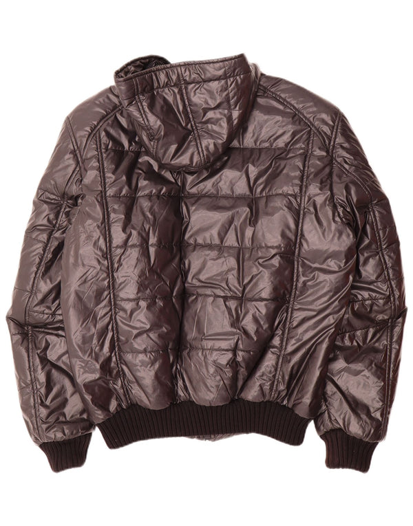 Refrigiwear Veste matelassée à capuche pour femme UK 18 XL Gris Colorblock Polyester