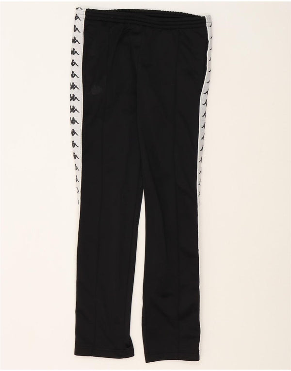 Kappa Pantalon de survêtement graphique pour femme UK 6 XS Noir Colourblock Polyester