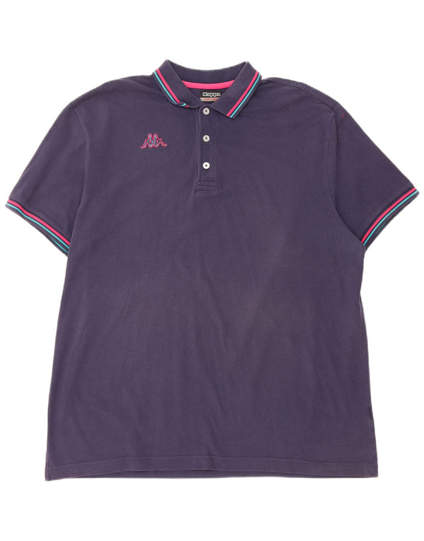 Kappa Polo Homme 3XL Bleu Marine