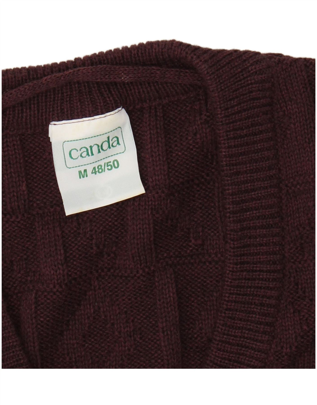 CANDA Débardeur pour homme EU 48/50 Bordeaux moyen Argyle/Diamant Acrylique