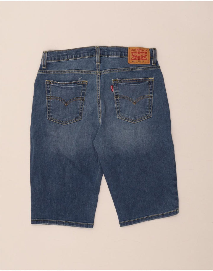 Levi's Short en jean 502 Regular Taper pour garçon 15-16 ans W30 Bleu Coton