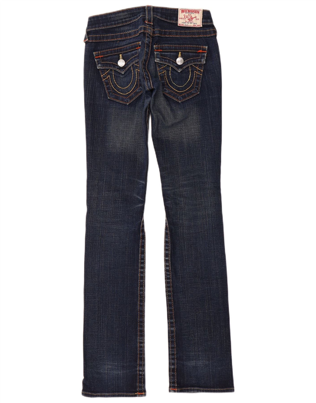 True Religion Jean Slim Bootcut Femme W24 L33 Bleu Coton