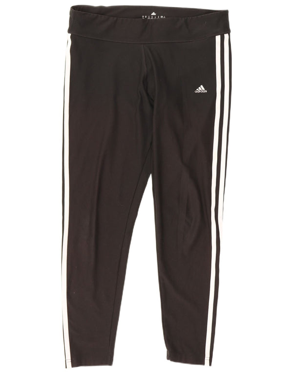 Adidas Legging graphique pour femme UK 12 W30 L25 Noir Polyester