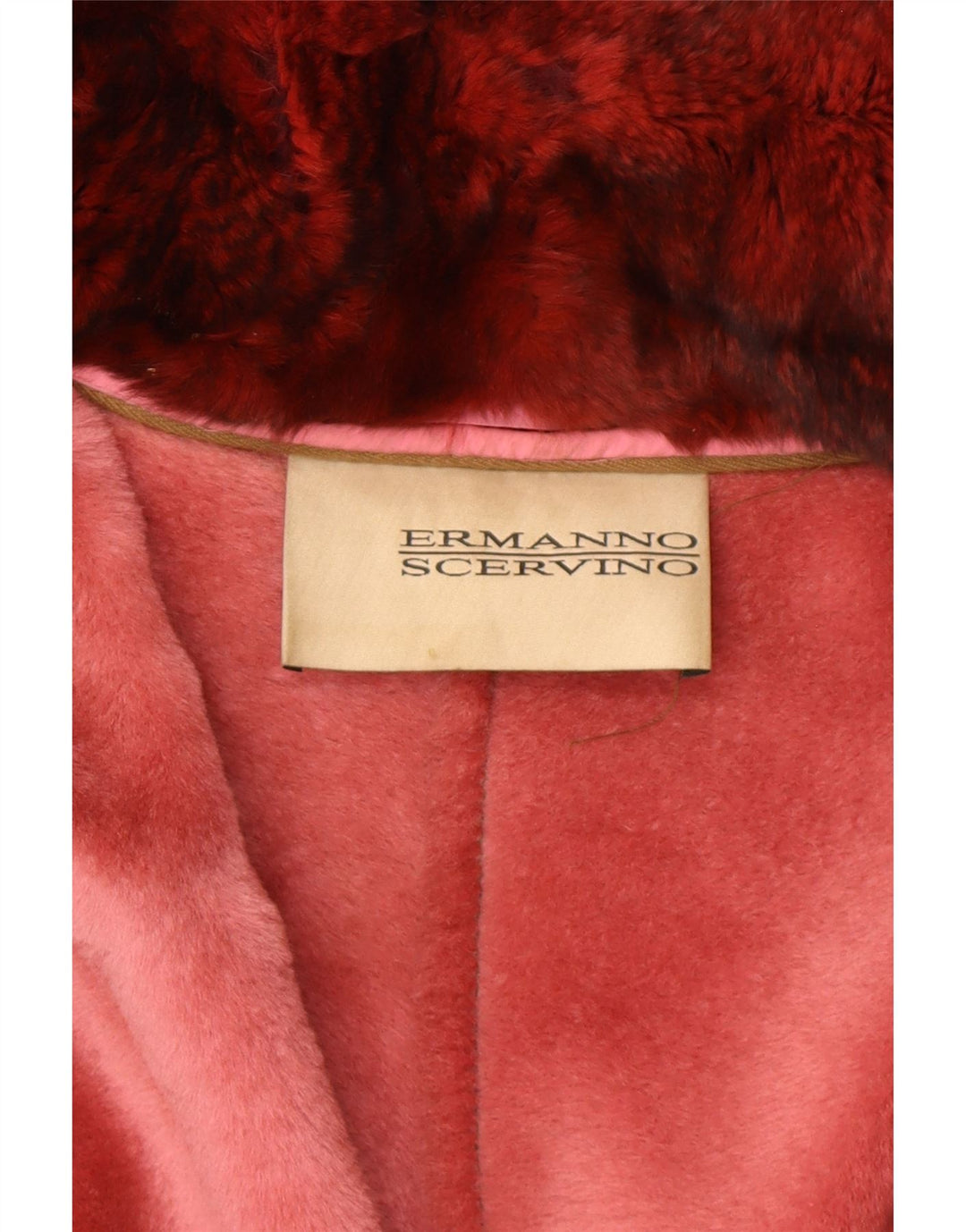 ERMANNO SCERVINO Veste en Cuir Femme IT 42 Cuir Marron Moyen