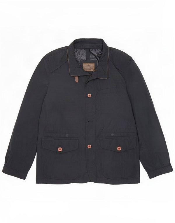 Massimo Dutti Veste utilitaire pour homme UK 40 Large Bleu Marine Polyester