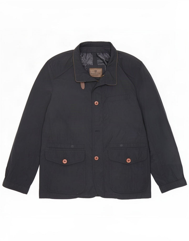Massimo Dutti Veste utilitaire pour homme UK 40 Large Bleu Marine Polyester