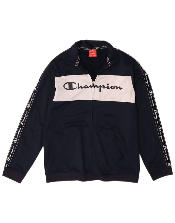 CHAMPION Veste de Survêtement Garçon 13-14 Ans XL Bleu Marine Colourblock