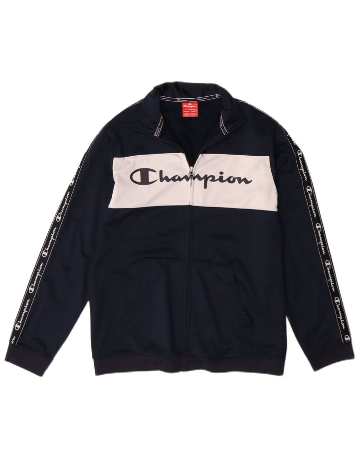 CHAMPION Veste de Survêtement Garçon 13-14 Ans XL Bleu Marine Colourblock
