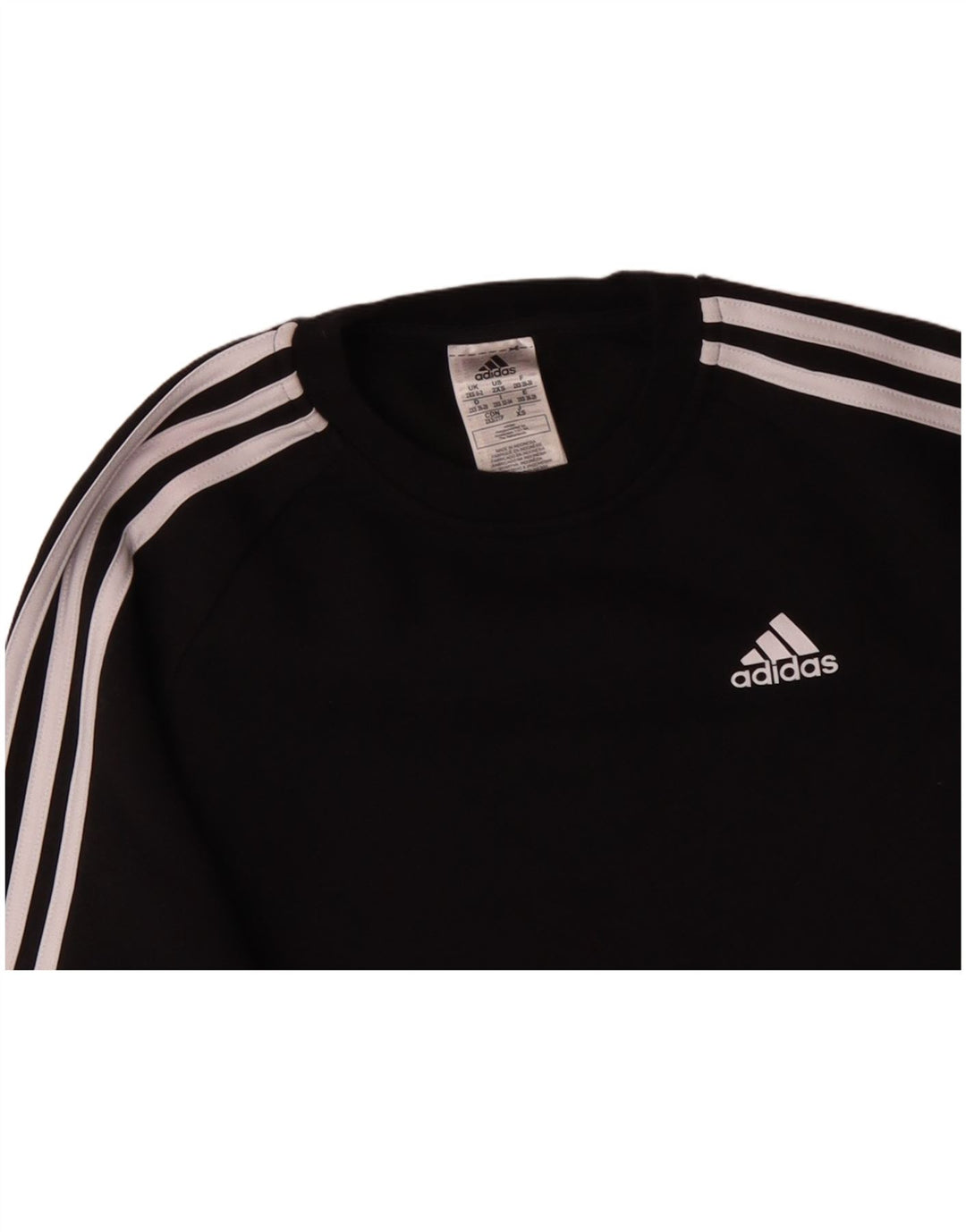 ADIDAS Sweat-shirt surdimensionné pour femme UK 0/2 XS Noir Coton