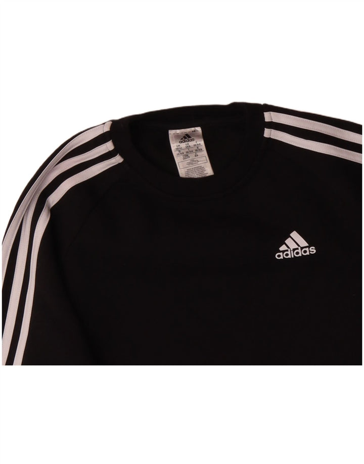 ADIDAS Sweat-shirt surdimensionné pour femme UK 0/2 XS Noir Coton