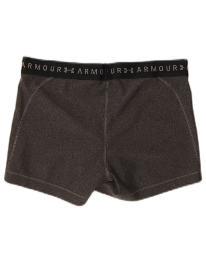 Under Armour Short de sport graphique pour femme UK 14 Gris moyen