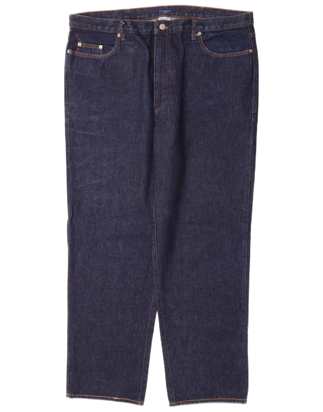 Guess Jean droit homme W42 L32 bleu marine coton