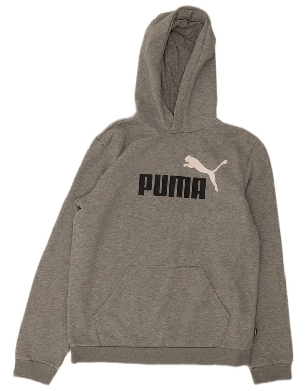 Puma Pull à capuche graphique garçon 15-16 ans Gris Coton