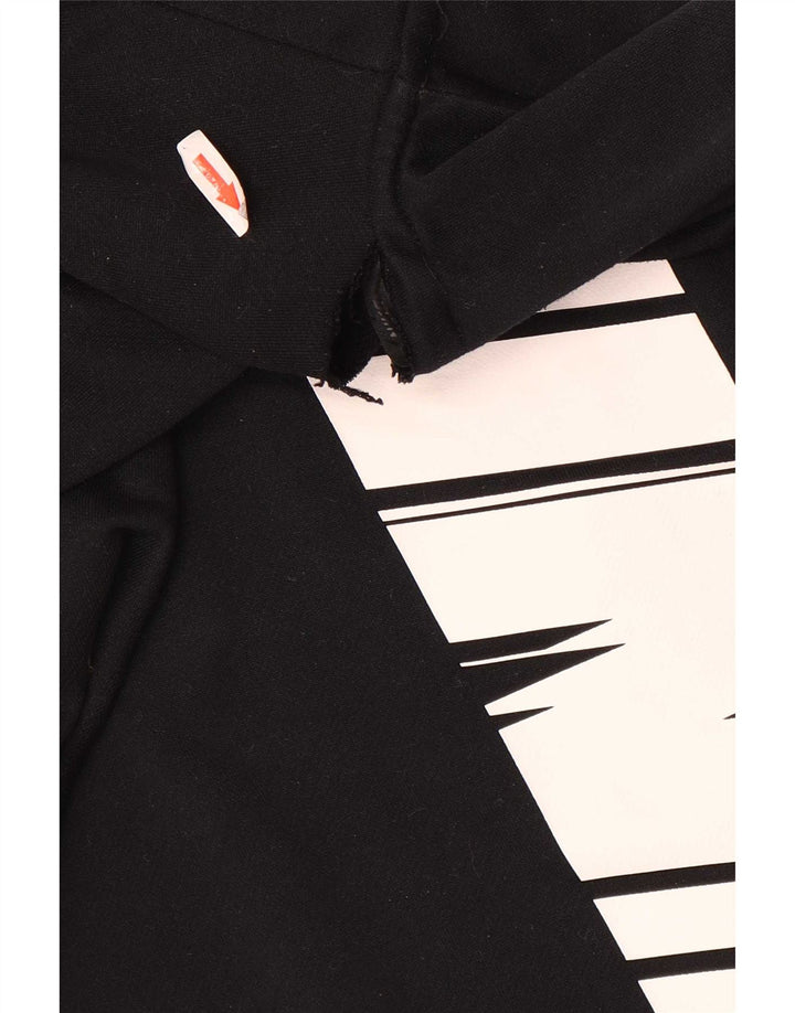 Nike Hommes Dri Fit Graphic Zip Sweat à capuche Grand Noir Polyester