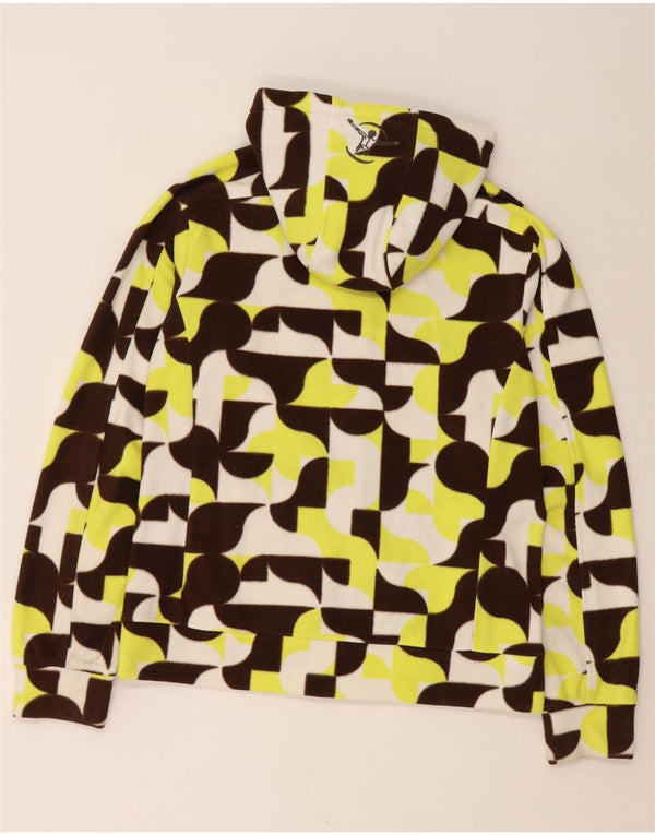 CHIEMSEE Veste polaire à capuche pour femme UK 18 XL Géométrique multicolore