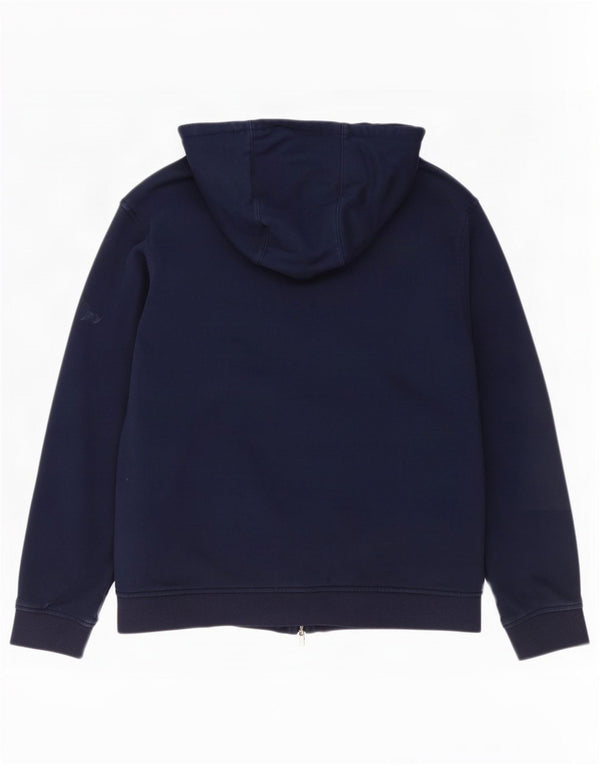 Lacoste Pull à capuche zippé pour homme Taille 4 Coton bleu marine moyen